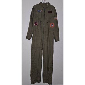 Top Gun Flight Suit Jumpsuit Men's Medium 34-36 Leg Avenue Halloween Costume